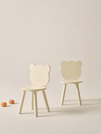 Dřevěné dětské židličky Beary, 2 ks, Borovicové dřevo, lakovaná MDF deska (dřevovláknitá deska střední hustoty), Žlutá, Š 30 cm, V 58 cm