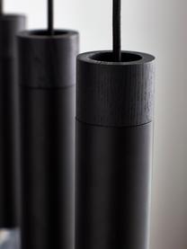 Grande suspension industrielle noire Tilo, Noir, larg. 81 x haut. 25 cm