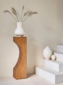 Handgefertigte Keramik-Vase Still in Weiß, Keramik, Gebrochenes Weiß, Ø 27 x H 36 cm