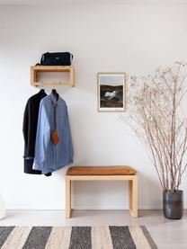 Wandgarderobe Rib aus Bambusholz, verschiedene Größen, Bambus, Hellbraun, B 45 x H 20 cm