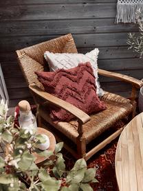 Poszewka na poduszkę w stylu boho Akesha, 100% bawełna, Rdzawoczerwony, S 45 x D 45 cm