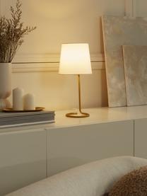 Lampa stołowa Cade, Biały, złoty, Ø 19 x W 42 cm