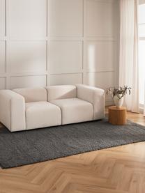 Tapis tissé main Leah, 88 % polyester, 12 % jute, certifié GRS, Gris, larg. 120 x long. 180 cm (taille S)
