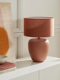 Lampa stołowa z ceramiki Eileen, Terakota, matowy, Ø 33 x W 48 cm