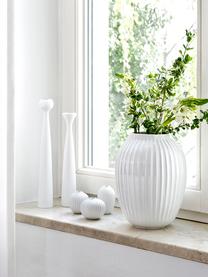 Handgefertigte Design-Vase Hammershøi, Porzellan, Weiß, Ø 20 x H 25 cm