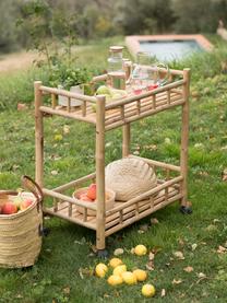 Karafka ze szkła z bambusową pokrywką Jarro, 1 l, Transparentny, W 23 cm, 1 l