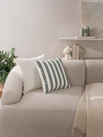 Poszewka na poduszkę Tiomn, 100% bawełna, Zielony, biały, S 40 x D 40 cm