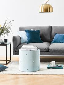 Divano 2 posti in velluto con piedini in metallo Moby, Rivestimento: velluto (rivestimento in , Struttura: legno di pino massiccio, , Piedini: metallo verniciato a polv, Velluto grigio, Larg. 170 x Prof. 95 cm