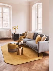 Sofa z aksamitu z metalowymi nogami Moby (2-osobowa), Tapicerka: aksamit (wysokiej jakości, Stelaż: lite drewno sosnowe z cer, Nogi: metal malowany proszkowo, Szary aksamit, S 170 x G 95 cm