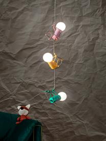Lámpara de techo Chicos, Cable: cubierto en tela, Amarillo, verde, rosa, Ø 18 x Al 17 cm