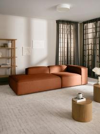 Diván modular Lennon, Tapizado: 100% poliéster Alta resis, Estructura: madera maciza, madera con, Patas: plástico, Tejido terracota, An 150 x Al 68 cm, respaldo derecho
