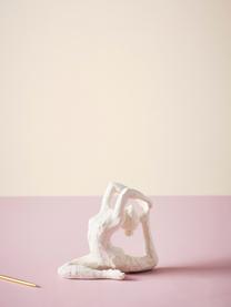 Figura decorativa Arabella, Poliresina, Blanco, An 22 x Al 18 cm