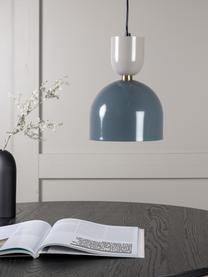 Malá závesná lampa Tim, Modrosivá, béžová, Ø 20 x V 120 cm