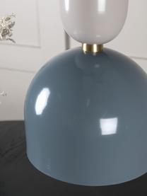 Malé závěsné svítidlo Tim, Modrošedá, béžová, Ø 20 cm, V 120 cm