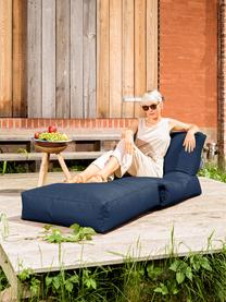 Poltrona letto da giardino Pop Up, Rivestimento: 100% poliestere All'inter, Blue jeans, Larg. 70 x Prof. 90 cm