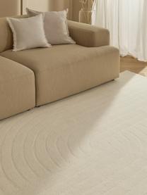 Ručně všívaný vlněný koberec Mason, Krémově bílá, Š 120 cm, D 180 cm (velikost S)