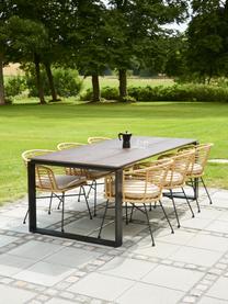 Table de jardin Brutus, Bois, foncé, larg. 210 x prof. 100 cm
