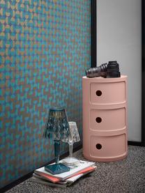 Design Container Componibili Bio, 3 Elemente, 100 % Biopolymer aus nachwachsenden Rohstoffen, Rosa, matt, Ø 32 x H 59 cm