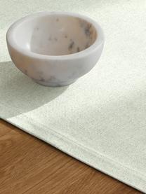 Chemin de table en mélange de coton Riva, 55 % coton, 45 % polyester

Le matériau est certifié STANDARD 100 OEKO-TEX®, 14.HIN.40536, HOHENSTEIN HTTI, Vert pastel, larg. 40 x long. 150 cm