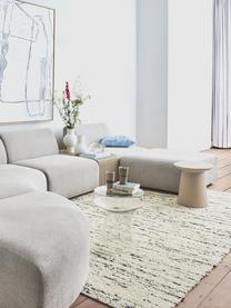 Tavolino in gres beige Dunstan, Gres, Beige, Ø 40 x Alt. 43 cm