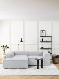 Sofá rinconera modular Lennon, Tapizado: 100% poliéster Alta resis, Estructura: madera de pino maciza, ma, Patas: plástico, Tejido gris claro, An 238 x F 180 cm, chaise longue izquierda