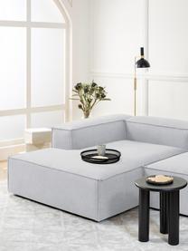 Sofá rinconera modular Lennon, Tapizado: 100% poliéster Alta resis, Estructura: madera de pino maciza, ma, Patas: plástico, Tejido gris claro, An 238 x F 180 cm, chaise longue izquierda