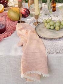 Serwetka z tkaniny Layer, 4 szt., 100% bawełna, Blady różowy, S 45 x D 45 cm