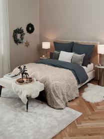 Narzuta z tuftowaną dekoracją Faye, 100% bawełna, Beżowy, S 240 x D 260 cm (na łóżka do 200 x 200 cm)