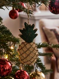 Kerstboomhanger Pineapple, Geel, groen, B 7 x H 16 cm