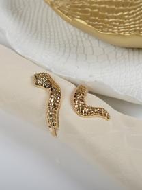 Schlangen-Serviettenringe Serpent in Gold, 4 Stück, Metall, Goldfarben, Ø 4 x H 6 cm