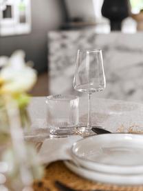 Copas de vino blanco de cristal Power, 6 uds., Cristal, Transparente, Ø 9 x Al 21 cm, 400 ml