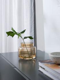 Skleněná váza Lasse, Sklo, Jantarová, transparentní, Ø 16 cm, V 14 cm