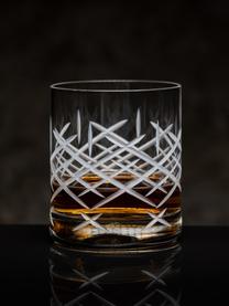 Whiskygläser Club mit Strukturmuster, 6 Stück, Glas, Transparent, Ø 10 x H 10 cm, 320 ml