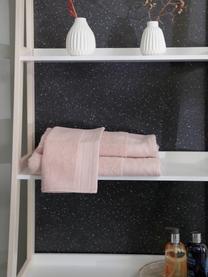 Handtuch-Set Premium aus Bio-Baumwolle, 3-tlg., 100 % Bio-Baumwolle, GOTS-zertifiziert (von GCL International, GCL-300517)
 Schwere Qualität, 600 g/m², Altrosa, Set mit verschiedenen Größen