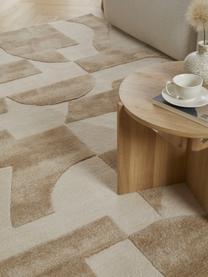 Tapis en laine tufté main Corin, Tons bruns, larg. 160 x long. 230 cm (taille M)