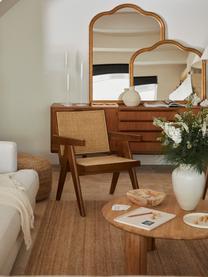 Loungesessel Sissi mit Wiener Geflecht, Gestell: Massives Eichenholz, Sitzfläche: Rattan, Rattan, dunkles Eichenholz, B 58 x T 66 cm