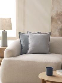 Poszewka na poduszkę z bawełny Mads, 100% bawełna, Jasny szary, S 40 x D 40 cm