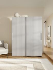 Modulární šatní skříň s posuvnými dveřmi Simone, šířka 150 cm, různé varianty, Dřevo, šedá, Interiér Basic, Š 150 x V 200 cm