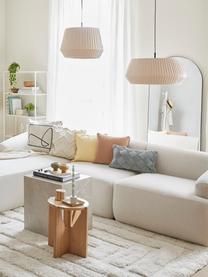 Lámpara de techo Dicte, estilo clásico, Pantalla: tela, Anclaje: metal recubierto, Cable: plástico, Beige, negro, Ø 53 x Al 29 cm