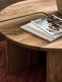 Table basse ronde bois de manguier Match, 2 élém., Bois de manguier, Bois de manguier clair, Ø 90 cm