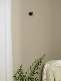Kleine wand- en plafondspot Chanty in mat zwart, Lamp: gepoedercoat metaal, Mat zwart, Ø 6 cm, D 7 cm