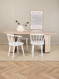 Oválný jídelní stůl Bianca, 200 x 90 cm, Dubové dřevo, světle lakované, Š 200 cm, H 90 cm