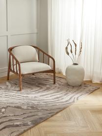 Ręcznie tuftowany dywan z krótkim włosiem z wypukłą strukturą Winola, Taupe, S 80 x D 150 cm (Rozmiar XS)