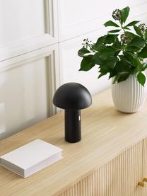 Petite lampe à poser LED mobile, à intensité variable Svamp, Noir, Ø 16 x haut. 25 cm