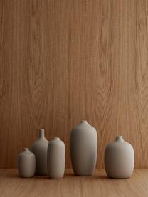 Grand vase céramique Ceola, Céramique, Beige, Ø 13 x haut. 25 cm