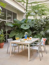 Chaise de jardin à accoudoirs Isabellini, Plastique, Gris clair, larg. 54 x prof. 49 cm