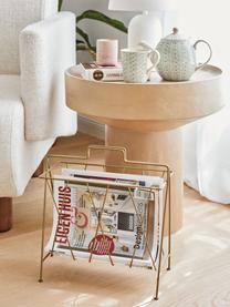 Zeitschriftenhalter Maud, Metall, lackiert, Goldfarben, B 43 x H 36 cm