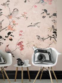 Adesivo murale Japanese Garden, Tessuto non tessuto, Rosa, multicolore, Larg. 200 x Alt. 280 cm