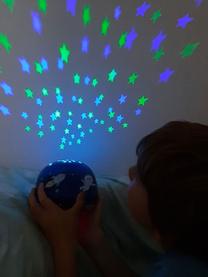 LED lichtobject Space met tijdschakelaar, Kunststof (ABS), Blauw, Ø 14 x H 9 cm