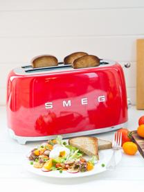 Kompakt Toaster 50's Style, Edelstahl, lackiert, Rot, glänzend, B 31 x H 20 cm